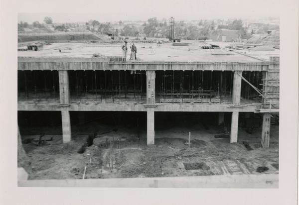 Looking west at UCLA Medical Center during construction, April 12, 1952