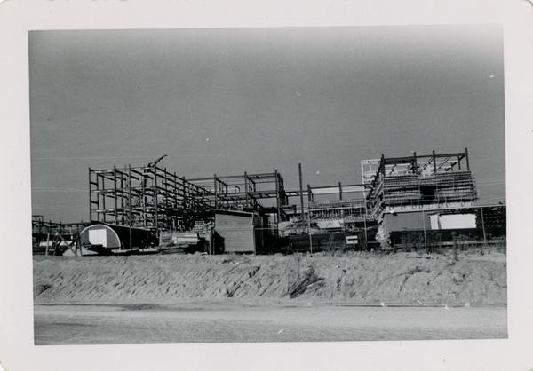 Looking north at UCLA Medical Center during construction, November 8, 1952