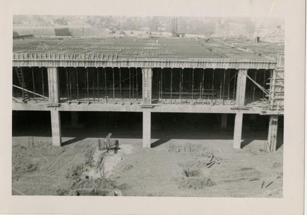 Looking west at UCLA Medical Center during construction, March 29, 1952
