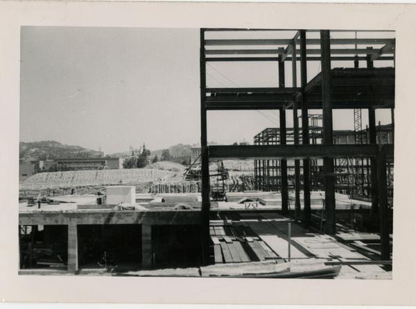 Looking north at UCLA Medical Center during construction, June 14, 1952