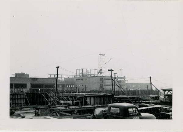 UCLA Medical Center during construction, April 4, 1953