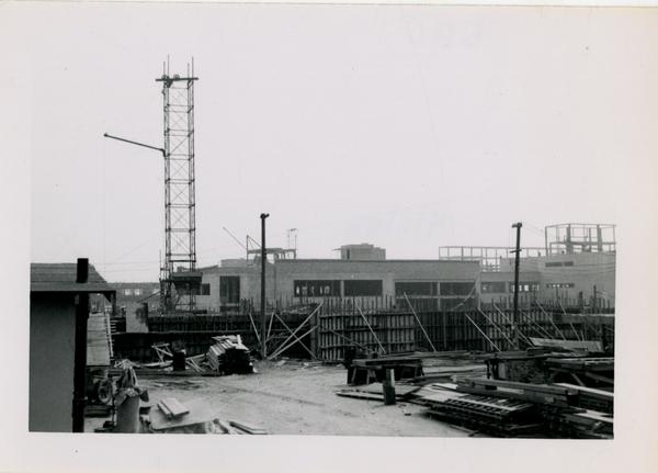 UCLA Medical Center during construction, April 4, 1953