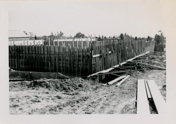 UCLA Medical Center during construction, February 7, 1953