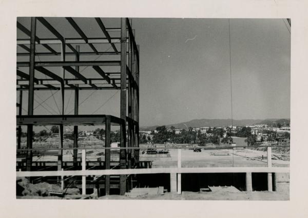 Looking west at UCLA Medical Center during construction, June 14, 1952