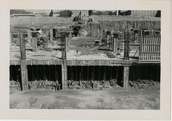Looking north at UCLA Medical Center during construction, March 9, 1952