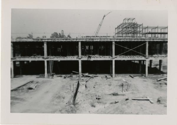 Looking east at UCLA Medical Center during construction, May 24, 1952