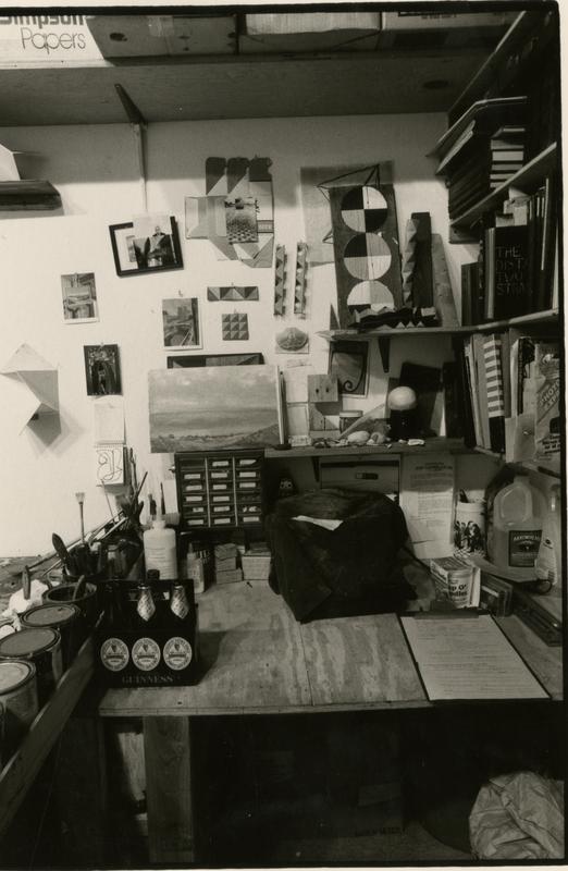 Work station of an art student
