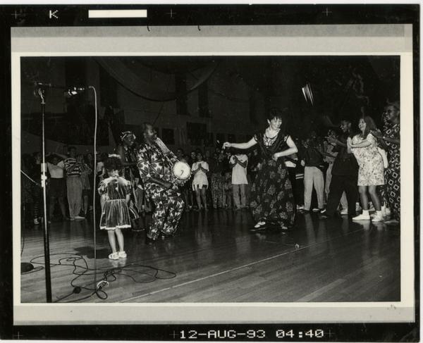 Contact print of World Arts and Cultures event