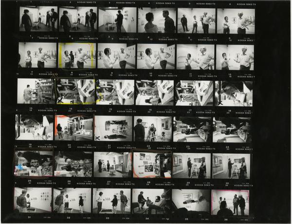 Contact sheet of Grad Art Review with Ray Brown