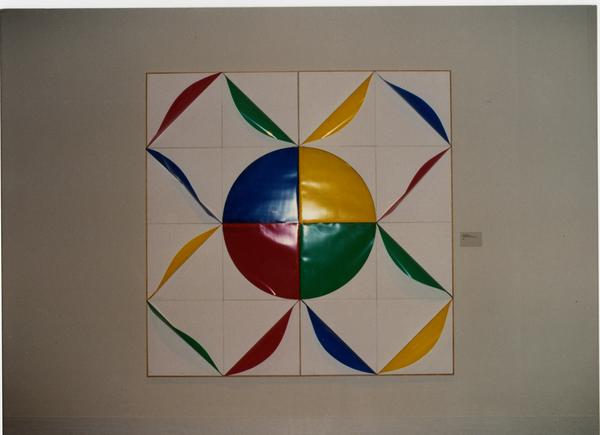 Artwork hanging in galllery for FIAR International Prize event, February 1993