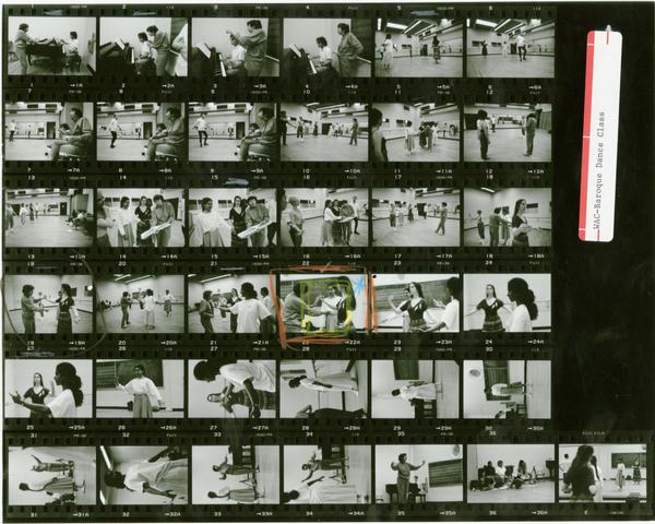 Contact sheet of World and Cultures Baroque Dance Class