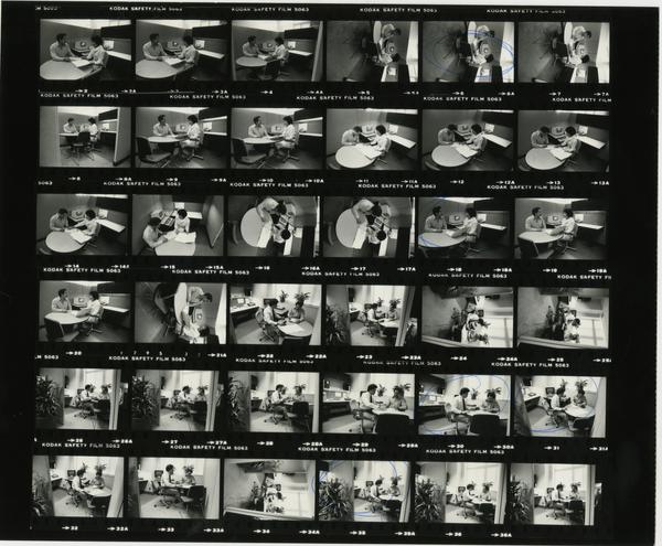 Patient Admitting, Contact Sheet, 1983