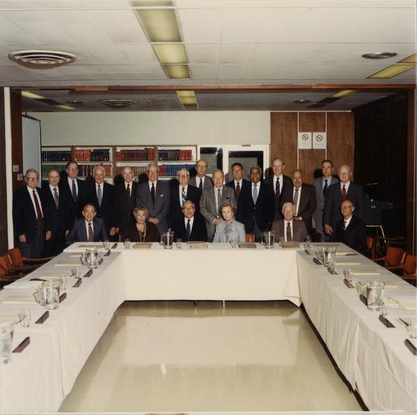 Group portrait of Board of Visitors, 1986