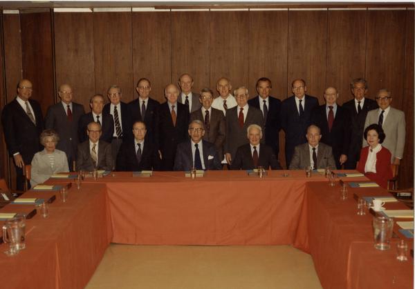 Group portrait of School of Medicine Board of Visitors, 1983