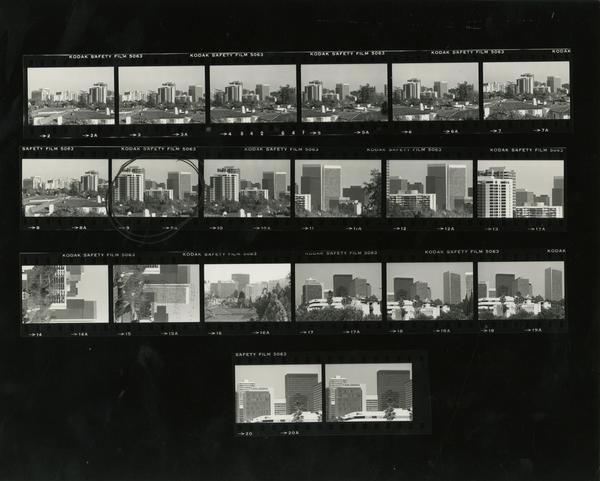 Contact sheet of buildings