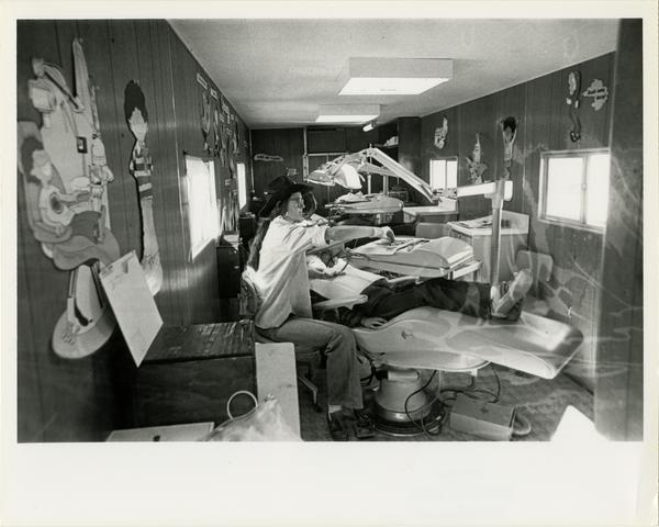 Interior view of Dental Mobile Clinic, 1981