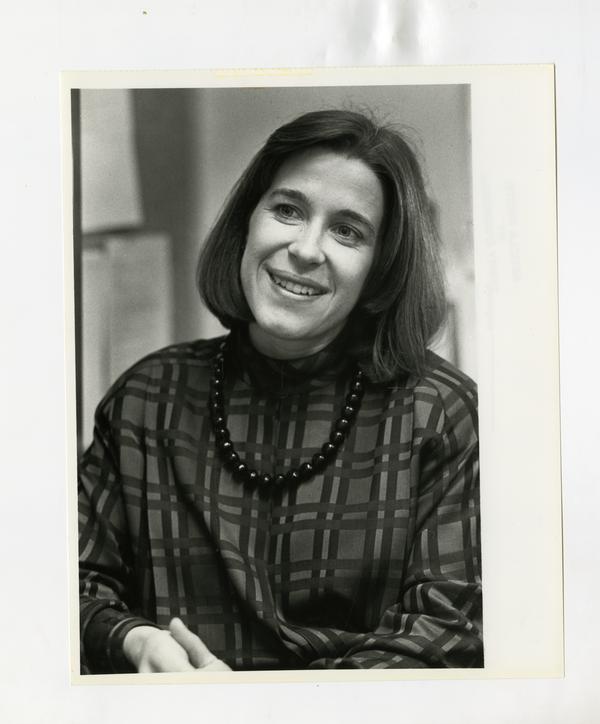 Portrait of Cindy Donovan of the Health Sciences Development department, 1984