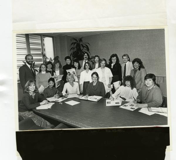 Group portrait of MediScene Editorial Board, 1985
