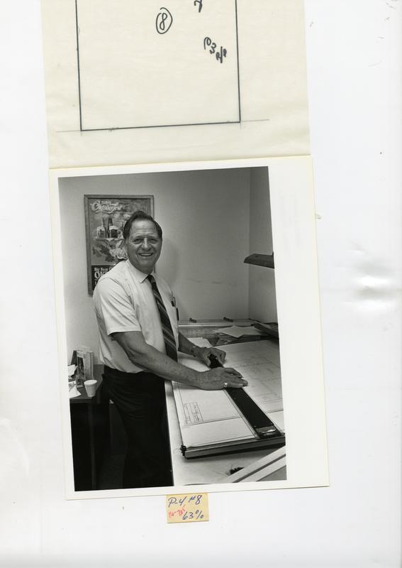 Portrait of Ed Montana of the Facilities Management Department, 1985