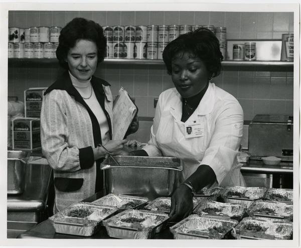 UCLA Medical Center food service employees at work