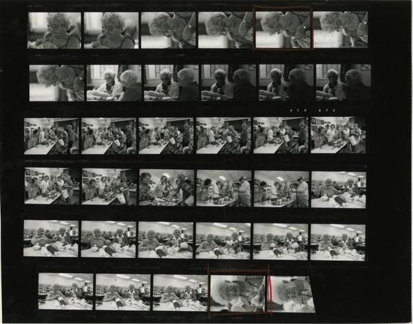 Contact sheet of Israel Levin Seniors Center in Venice (10/9/1984)