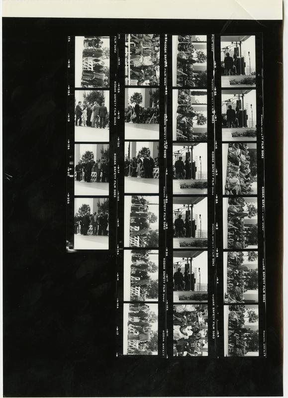 Contact sheet of Jules Stein Eye Institute photographs, 1981