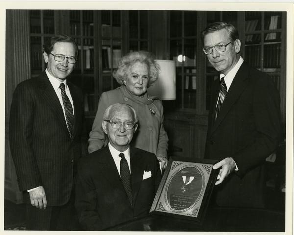 Jules Stein being awarded the Leslie Gold Medal