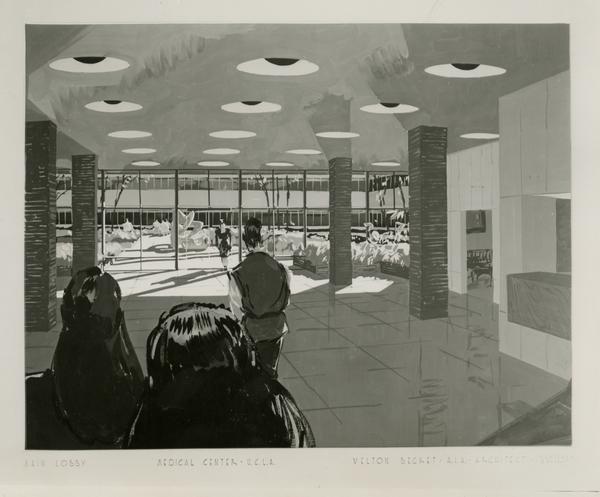 UCLA Medical Center - Main lobby by Welton Becket