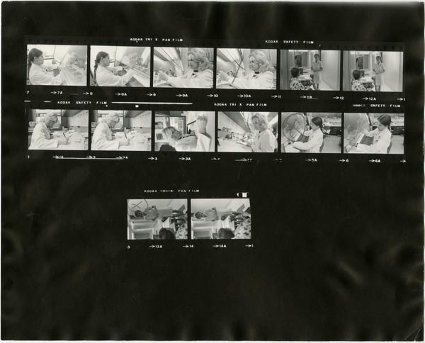 Contact sheet of Med Tech Oncology (10/28/1978)