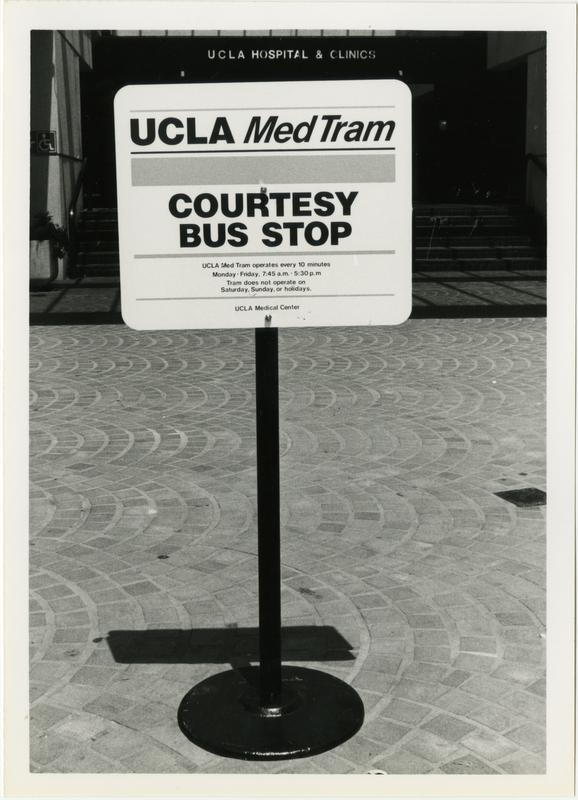 UCLA Med Tram Courtesy Bus Stop