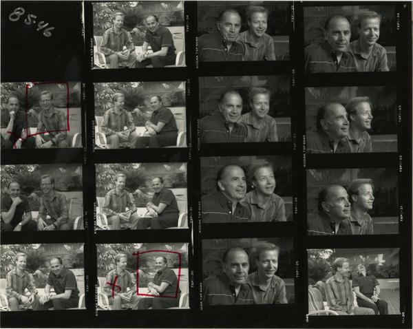 Contact sheet of Heart - Nick Micale / transplant with David Atkinson (1985)