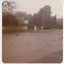 Flood in a residential area, Los Angeles, March, 1978