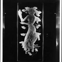 Academy Theatre, Inglewood, etched glass panel
