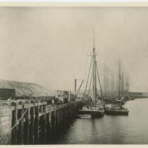 Boats in San Pedro Harbor, 1887