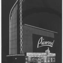 Picwood Theatre,  Los Angeles, facade, night