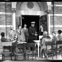 Registration - Sale of student ID cards at Royce Hall, 1930