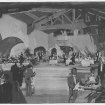 Mexico Threatre 1945, photograph of watercolor rendering, restaurant