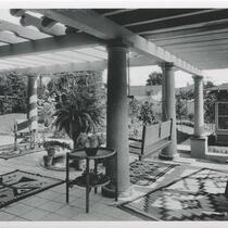 Balcony of private Los Angeles residence
