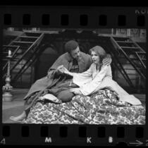Actors James Earl Jones and Jill Clayburgh in Los Angeles stage production of 