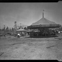 Merry-go-round at the Southern California Fair, Riverside, 1926