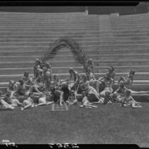 Ballet dancers at Santa Monica High School amphitheater, 1928