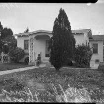 Murder victim Jeanette Stephens' home, Inglewood, 1937