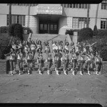 Santa Monica High School baton twirlers, Santa Monica, 1950-1960