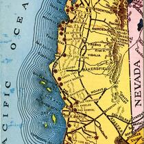 Map of the California Coast