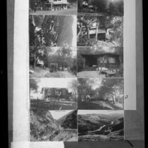 Ten postcard views of the Outside Inn and Topanga Canyon, Topanga, circa 1920-1928