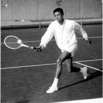 Tennis player Arthur Ashe, c.1965