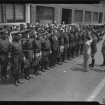 California Highway Patrol swearing in ceremony, [1929?]