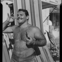 Wrestler, Santa Monica, [1930s?]
