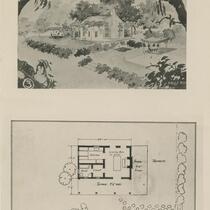 Architectual drawing of a "small house" by Charles H. Kyson