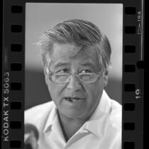 Activist César Chávez, portrait, 1987